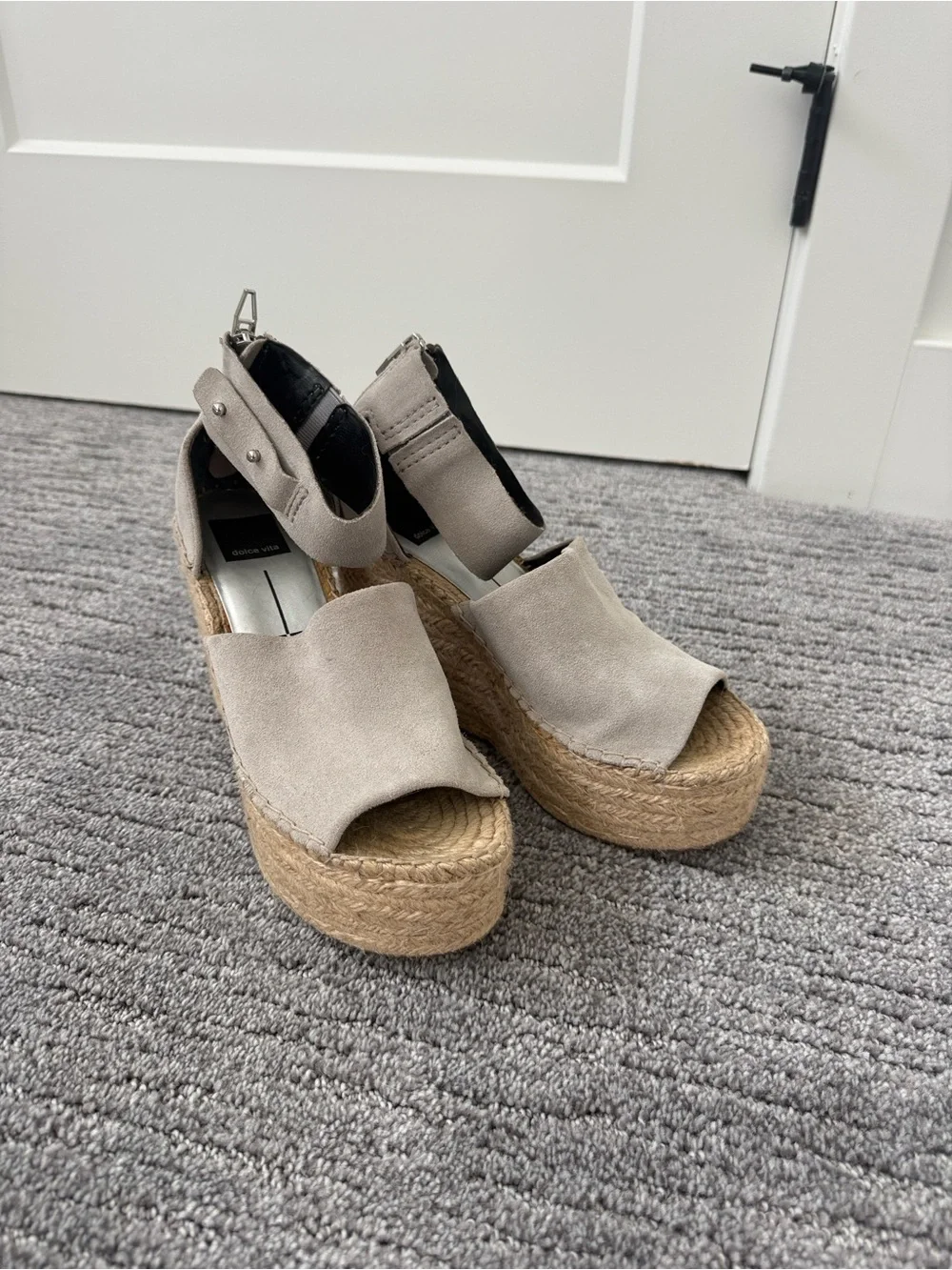 Dolce Vita Straw Wedge Espadrille Sandal